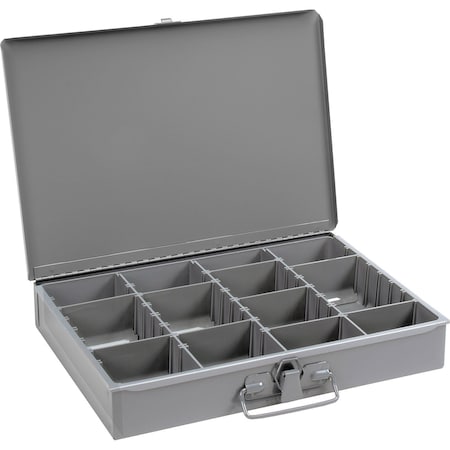 Durham Mfg Durham Steel Scoop Compartment Box, Adjustable Compartment, 13-3/8 x 9-1/4 x 2 215-95